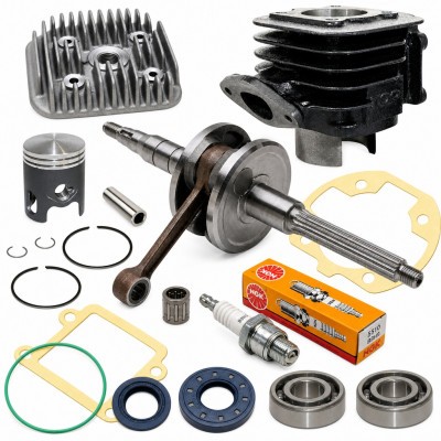 Pack bas et haut moteur top perf cylindre, vilo et accessoires : Scooter MBK Booster, Spirit, Stunt, Rocket, Next, Yamaha BWS, Spy, NG, Slider