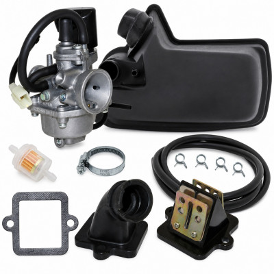 Kit carbu type origine avec boite a air pipe clapet et accessoires : Scooter Peugeot Ludix