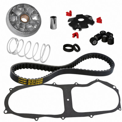 Pack transmission malossi multivar variateur, courroie, galets, ressorts : Scooter MBK Nitro, Aerox, Ovetto, Yamaha Neos, Aprilia SR50, Malaguti F10, F12