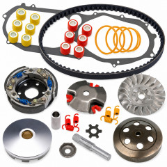 Pack transmission super sport embrayage, variateur, courroie, galets, ressorts : Scooter MBK Booster, Spirit, Road, One, Rocket, NG, Stunt, Yamaha BWS, Slider minarelli vertical 50cc