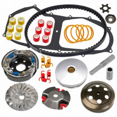 Pack transmission super sport variateur, embrayage, courroie, galets, ressorts : Scooter MBK Nitro, Ovetto, Mach-G, Yamaha Aerox, Neos, Jog 50cc 2T