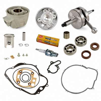 Pack bas et haut moteur doppler cylindre, vilo et accessoires : 50 à boite minarelli am6, Peugeot XP6, XPS