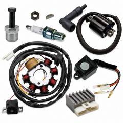 kit reparation allumage regulateur, stator, cdi, bobine, accessoires : Scooter MBK Booster, Next, Rocket, Spirit, Track, Stunt, Naked, Nitro