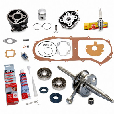 Pack bas et haut moteur polini cylindre, vilo et accessoires : Scooter MBK Nitro, Mach-G, Aerox, Yamaha Jog, Aprilia Rally