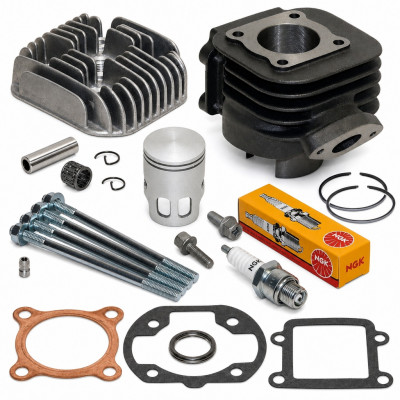 Pack reparation haut moteur cylindre, piston, culasse, goujon et accessoires : Scooter MBK Booster, Spirit, Stunt, Rocket, Yamaha BWS 50cc