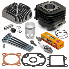 Pack reparation haut moteur cylindre, piston, culasse, goujon et accessoires : Scooter MBK Booster, Spirit, Stunt, Rocket, Yamaha BWS 50cc