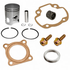 Kit piston, cage à aiguille + joints et vis adaptable 50cc : Scooter MBK Ovetto, SR50, Mach-G, PGO, Yamaha Jog, Neos, Aprilia SR, Rally, Malaguti F10, F12, F15