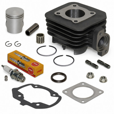 Pack reparation cylindre piston bougie, cage et accessoires : Scooter Peugeot Ludix, One, Snake, Trend, Vivacity, Kisbee 2013