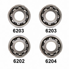 Pack complet roulements et cage aiguille pour boite de vitesses moteur 50cc à boite AM6