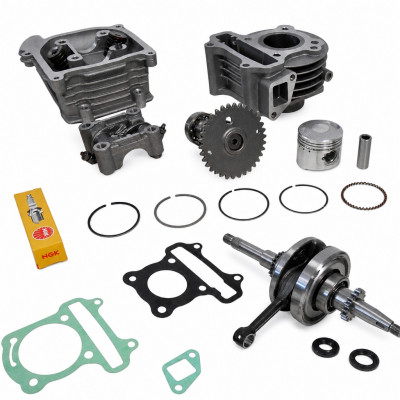 Pack bas et haut moteur adaptable cylindre, vilo et accessoires : Scooter chinois GY6 50cc 4 temps, Peugeot V-Clic, Kymco Agility, Vitality 139qmb / qma