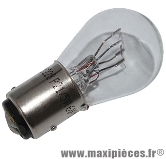 AMPOULE LAMPE STOP 6V 21 NORME P21 / 5W CULOT BAY15D