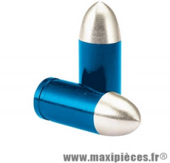 PAIRE BOUCHON DE VALVE REPLAY EN FORME D'OBUS EN BLEU