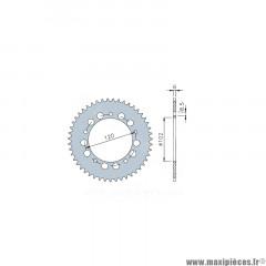 COURONNE 47 DENTS EN 420 APRILIA RS 1999 A 2006