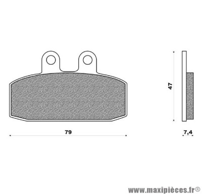 PAIRE DE PLAQUETTE DE FREIN AVANT ATLANTIC - LEONARDO - SCARABEO - SPORTCITY - RAMBLA - RX 50 125 200 250 300 500