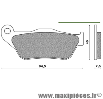 PLAQUETTE DE FREIN FERODO ECO FRICTION MBK CITYLINER - SKYCRUISER - YAMAHA X-CITY - X-MAX 125cc 250cc