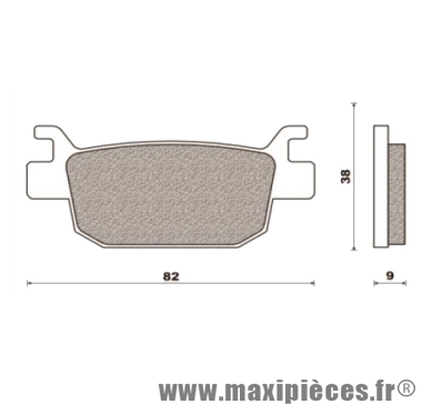 PLAQUETTES DE FREIN ARRIERE FERODO ECO FRICTION HONDA FORZA - JAZZ - S-WING - SH 125 150 250 300