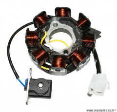 STATOR ALLUMAGE SCOOT ADAPTABLE KYMCO 50 AGILITY 4T 2005>2008, DINK 4T 2007>, PEOPLE S 2006>2008, SENTO 2008>, VITALITY 4T 2004> (8 POLES) (R.O 00103125) -TOP PERFORMANCES-