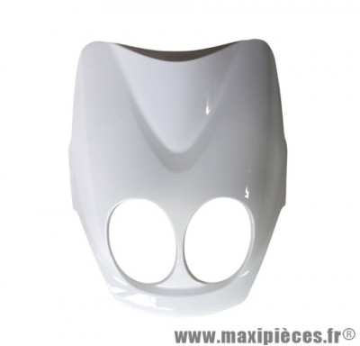 CARENAGE TABLIER FACE AVANT MBK 50 OVETTO 2008+ - YAMAHA 50 NEOS 2008+ BLANC BRILLANT (SUPERIEUR)