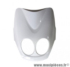 CARENAGE TABLIER FACE AVANT MBK 50 OVETTO 2008+ - YAMAHA 50 NEOS 2008+ BLANC BRILLANT (SUPERIEUR)