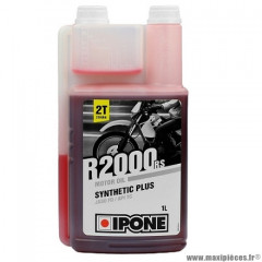 HUILE MOTEUR IPONE R2000 RS DE 1 LITRE SEMI SYNTHESE / JASO FC - API TC POUR TOUS MOTEURS 2 TEMPS