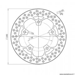 DISQUE DE FREIN AVANT SYM GTS EVO 125 250 300