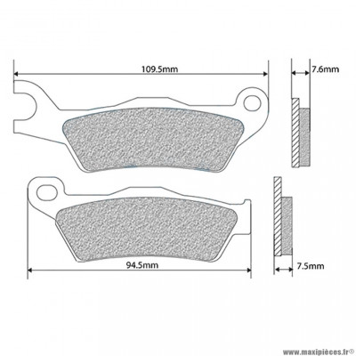 PLAQUETTES DE FREIN AVANT ORIGINE PIAGGIO 50 TYPHOON 2018+-APRILIA 50 SR MOTARD 2018+ SXR 2021+ -1C002634-
