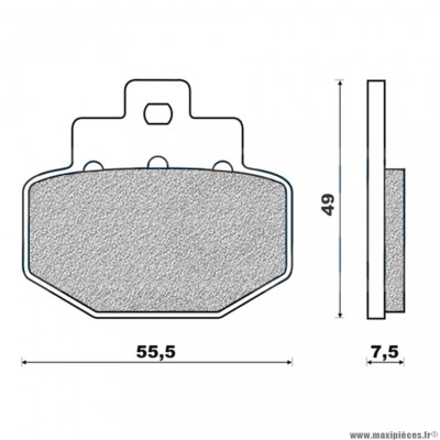 PLAQUETTE DE FREIN AVANT GALFER G1050 PIAGGIO MP3 500 A PARTIR DE 2014