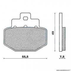 PLAQUETTE DE FREIN AVANT GALFER G1050 PIAGGIO MP3 500 A PARTIR DE 2014