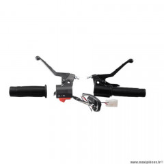 POIGNEE DE FREIN CYCLO ADAPTABLE PEUGEOT 103 MVL-SP ANCIEN MODELE (COMMODO POUR KLAXON ET CLIGOTANTS) (PAIRE)