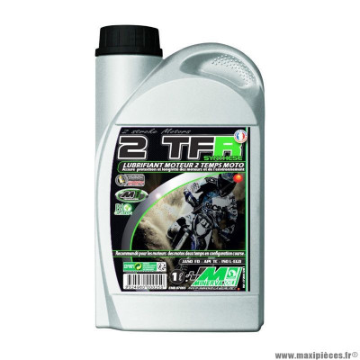 HUILE MOTEUR 1 LITRE MINERVA OIL TFR 100% SYNTHESE BIO POUR SCOOTER ET MOTO 2 TEMPS