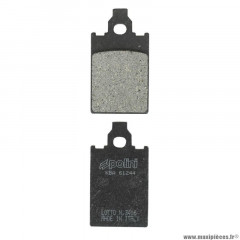 PLAQUETTE DE FREIN POLINI POUR ATALA 50 CAROSELLO - GILERA 50 EAGLE - MALAGUTI 50 F15 - MBK 50 X-LIMIT - YAMAHA 50 DT R (L 32mm - H 57mm - P 5.5mm) (174.0012) (ORIGINAL)