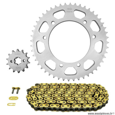 KIT CHAINE RENFORCEE 428 14 x 48 AFAM RIEJU RS3 125 DE 2010 A 2016