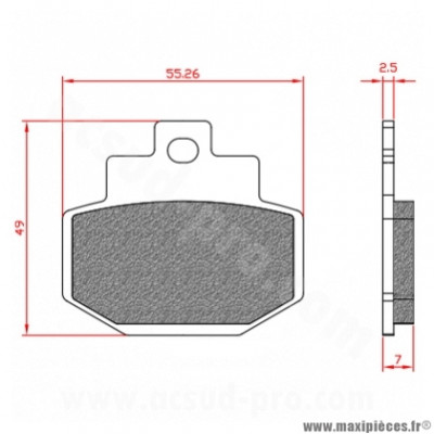 PLAQUETTES DE FREIN ARRIERE BRENTA PIAGGIO VESPA GRANTURISMO - GTS - HEXAGON - GILERA DNA - RUNNER 125 180 200 250