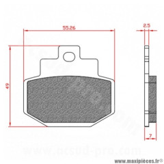 PLAQUETTES DE FREIN ARRIERE BRENTA PIAGGIO VESPA GRANTURISMO - GTS - HEXAGON - GILERA DNA - RUNNER 125 180 200 250
