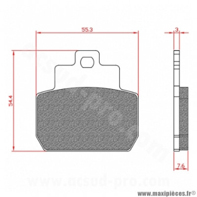 PLAQUETTES DE FREIN ARRIERE BRENTA BEVERLY CRUISER - TOURER - MP3 - X8 - X9 EVO 125 200 250 400 500