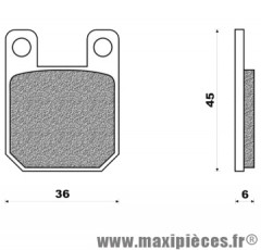 PLAQUETTES DE FREIN TNT DERBI SENDA DRD - GPR - LUDIX - TKR - XP6 - XPS - ELYSEO - X-LIMIT - DTR - TZR