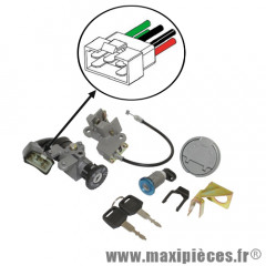 CONTACTEUR A CLE NEIMAN SCOOTER CHINOIS 139QMB - GY6 ROUE 10 POUCE - PEUGEOT V-CLIC 4 TEMPS